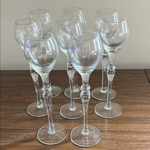 8 Mikasa Crystal Venezia Ice Wine Glasses